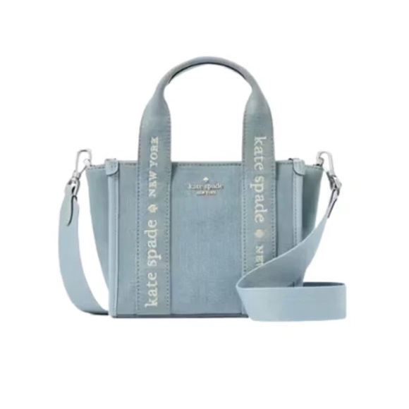 kate spade Handbags - Kate Spade Kip Denim Mini Tote Bag In Blue Multi KL066